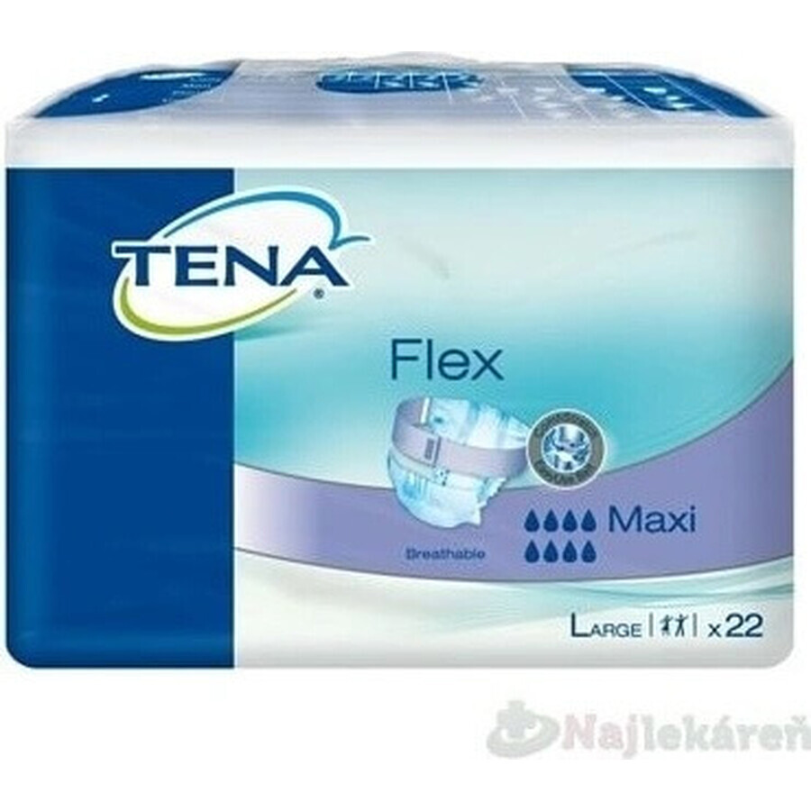 TENA Flex Maxi L 1×22 buc, chiloți pentru incontinență cu talie cu eliberare rapidă