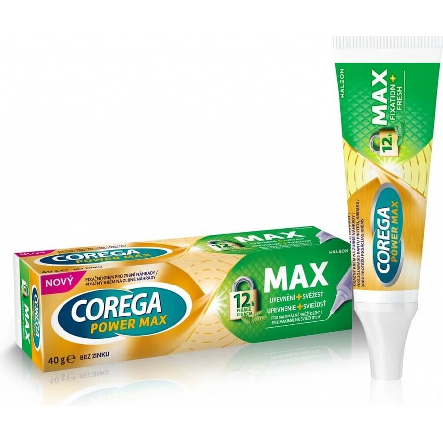 COREGA MAX Versteviging + Frisheid 1×40 g, sterkhoudende verstevigende crème