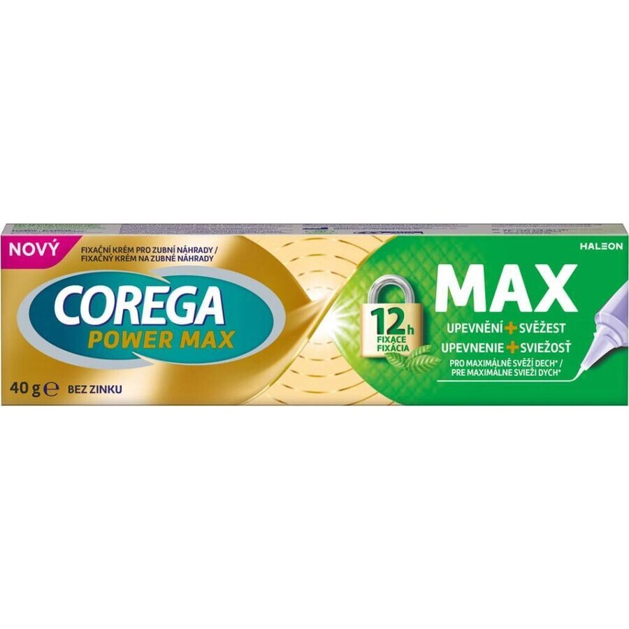 COREGA MAX Versteviging + Frisheid 1×40 g, sterkhoudende verstevigende crème