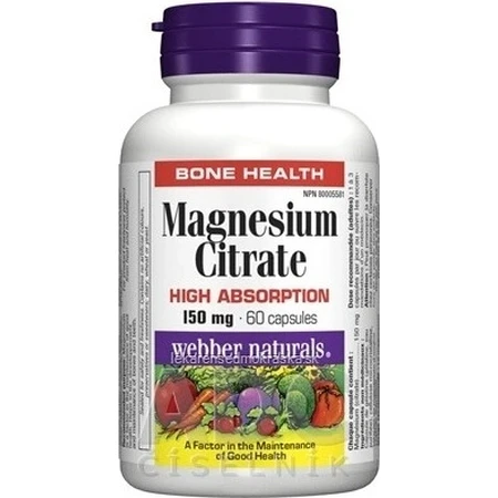 WEBBER NATURALS Magnesium 150 mg 1×60 tbl, voedingssupplement
