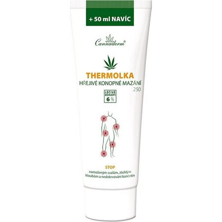 Cannaderm Thermolka - hennep verwarmend glijmiddel 1×250 ml, massagegel