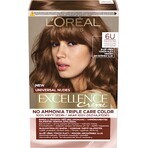 L'Oréal Paris Excellence Creme Universal Creme Universal Nudes permanent hair color 6U Dark Blonde 1×1 pc, hair color