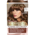 L'Oréal Paris Excellence Creme Universal Creme Universal Nudes permanent hair color 6U Dark Blonde 1×1 pc, hair color