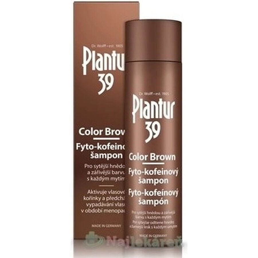 Shampoo Plantur 39 Kleur Bruin Phyto-cafeïne 1×250 ml, shampoo met cafeïne