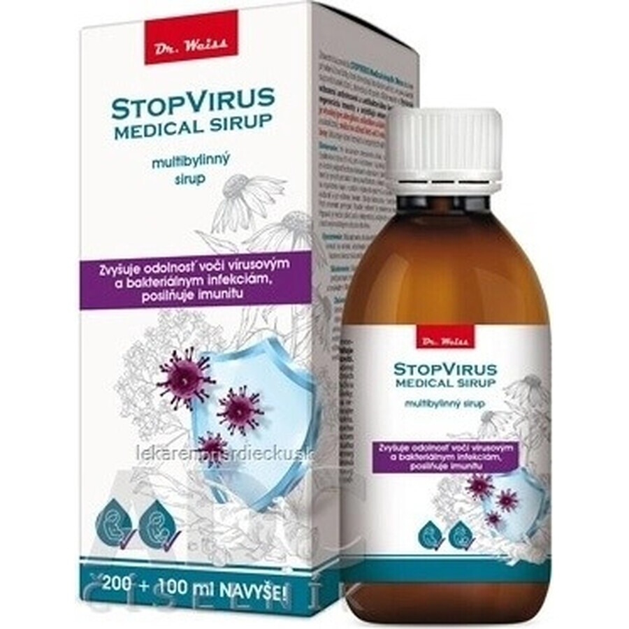 STOPVIRUS Medische siroop Dr.Weiss 1×300 ml, multikruidensiroop