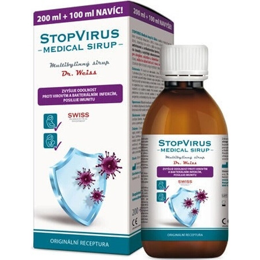 STOPVIRUS Medische siroop Dr.Weiss 1×300 ml, multikruidensiroop