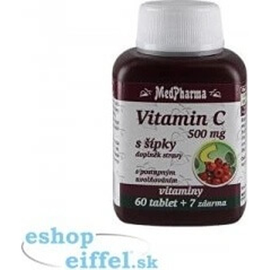 MedPharma VITAMINE C 500MG met pijlen 1×37 tbl, geleidelijke afgifte