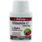 MedPharma VITAMINE C 1000 mg met rozenbottels 1×37 tbl, geleidelijke afgifte