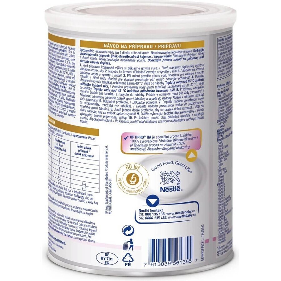 EXPERTpro SENSITIVE BABY SENSITIVE; speciale zuigelingenvoeding bij verstopping (vanaf de geboorte) 1×800 g, speciale zuigelingenvoeding bij verstopping