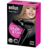 Braun Satin Hair 1 Hd 130 To Go 1pc 1×1 1pc sèche-cheveux