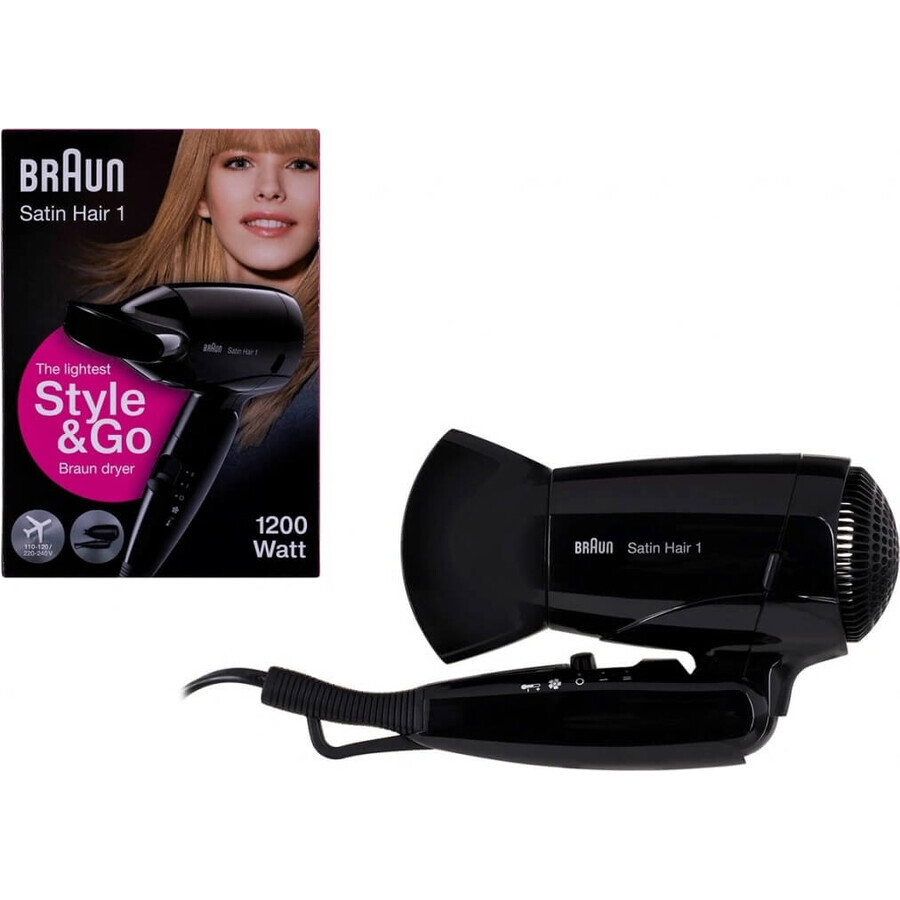 Braun Satin Hair 1 Hd 130 To Go 1pc 1×1 1pc haardroger