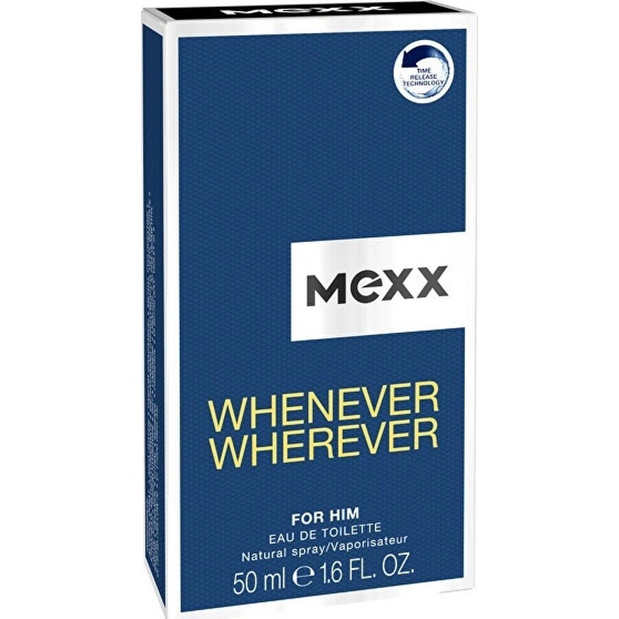 Mexx Whenever Whenever Wherever Men Edt 50ml 1×50 ml, Eau de toilette