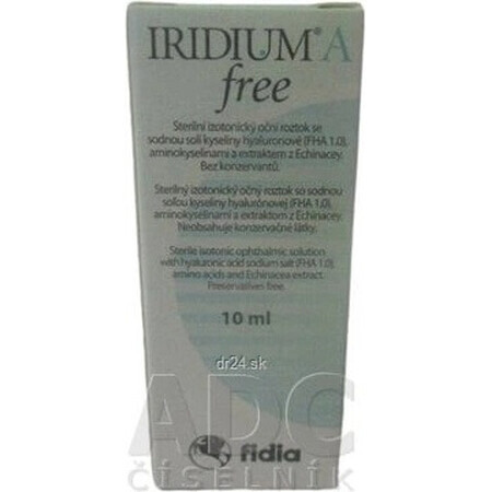 IRIDIUM A vrij Steriele isotone oculaire oplossing 1×10 ml