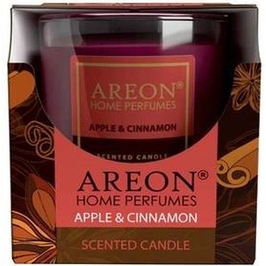 Areon Kerze Apfel & Zimt 120g 1×1 Stück, Kerze