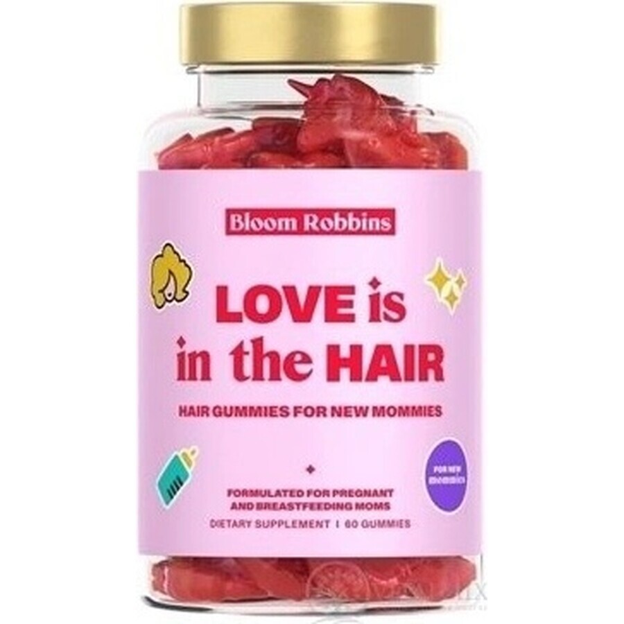 LOVE is in the HAIR - Haargom voor nieuwe moeders 1×60 stuks, voedingssupplement voor moeders