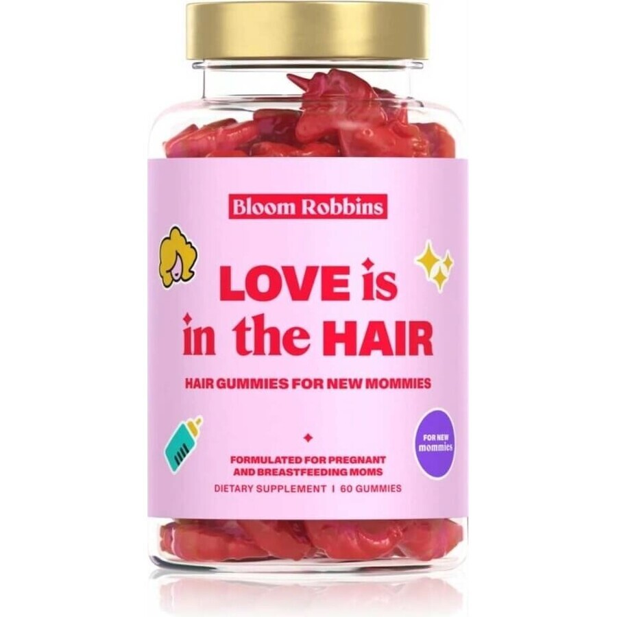 LOVE is in the HAIR - Haargom voor nieuwe moeders 1×60 stuks, voedingssupplement voor moeders