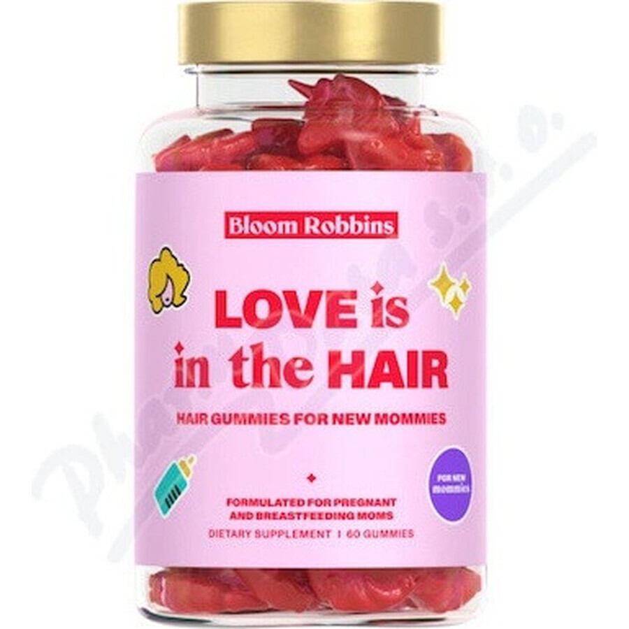 LOVE is in the HAIR - Haargom voor nieuwe moeders 1×60 stuks, voedingssupplement voor moeders