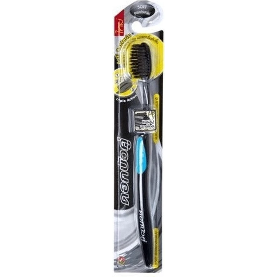 Tweeling Lotus Bamboe Charcoal Tandenborstel 1×1 pc, tandenborstel