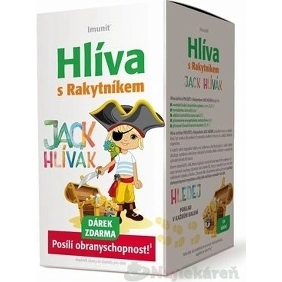 JACK'S HEAD 1×30 tbl JACK'S HEAD HLIVA Immunit met Duindoorn voor kinderen + geschenk