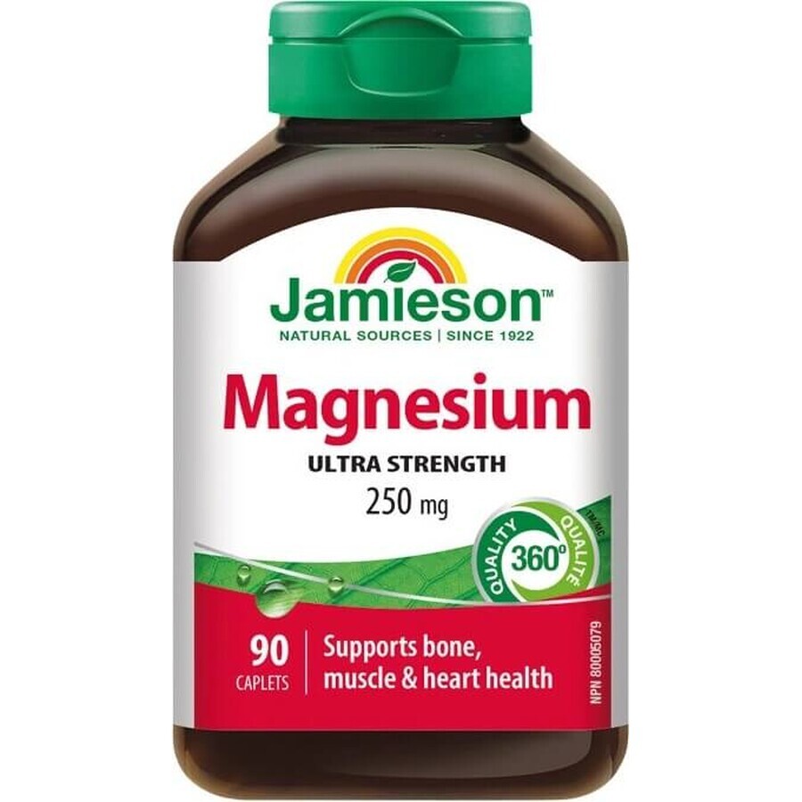 JAMIESON MAGNESIUM 250 mg 1×90 tbl, magnésium