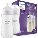 Philips AVENT Natural Response Flasche 330 ml, 3m+ 2 Stück 1×2 Stück 1×2 Flasche, Glas