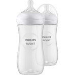 Philips AVENT Natural Response Flasche 330 ml, 3m+ 2 Stück 1×2 Stück 1×2 Flasche, Glas