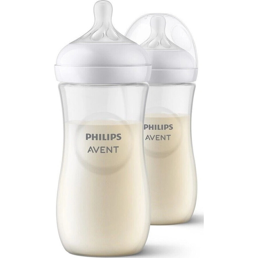 Philips AVENT Natural Response Flasche 330 ml, 3m+ 2 Stück 1×2 Stück 1×2 Flasche, Glas