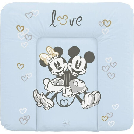 CEBA Disney Minnie & Mickey Azul 1×1 piezas Suave alfombrilla de recambio para cómoda (75x72)