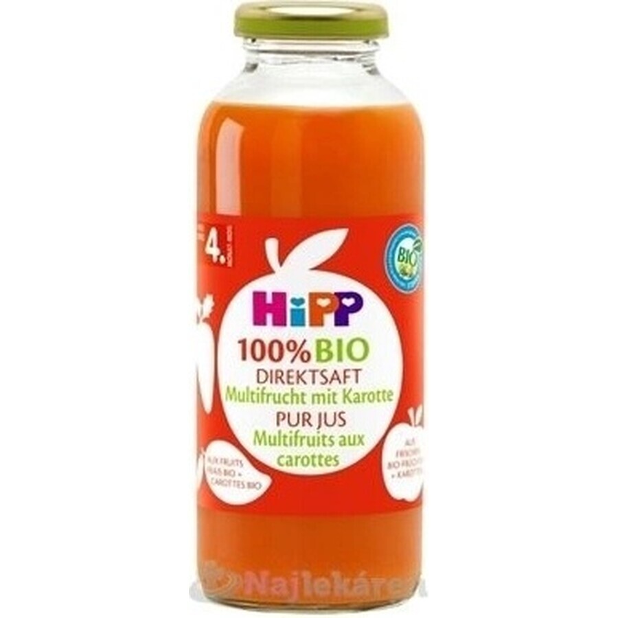 HiPP 100% Organic fruit juice with carrot 1×330 ml, fruit juice