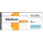 GENERICA Riboflavine 10 mg 1×30 tbl, voedingssupplement