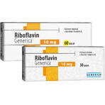 GENERICA Riboflavine 10 mg 1×30 tbl, voedingssupplement