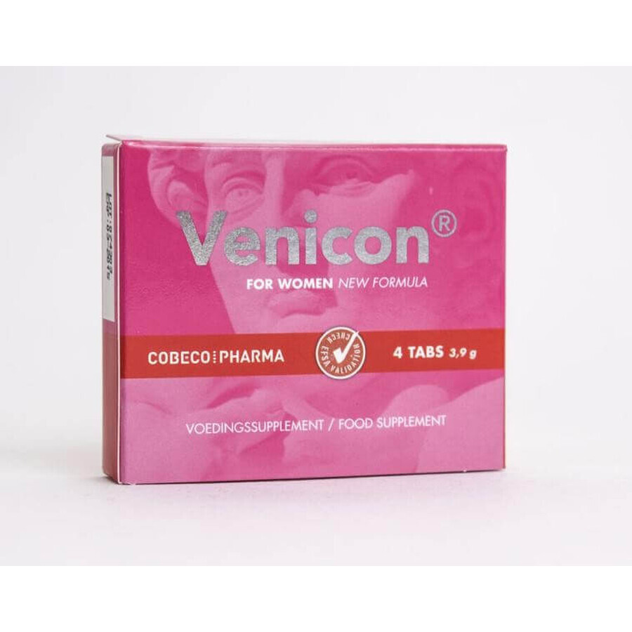 Cobeco lustopwekkende tabletten Venicon Women 1×4 tbl, voor vrouwen