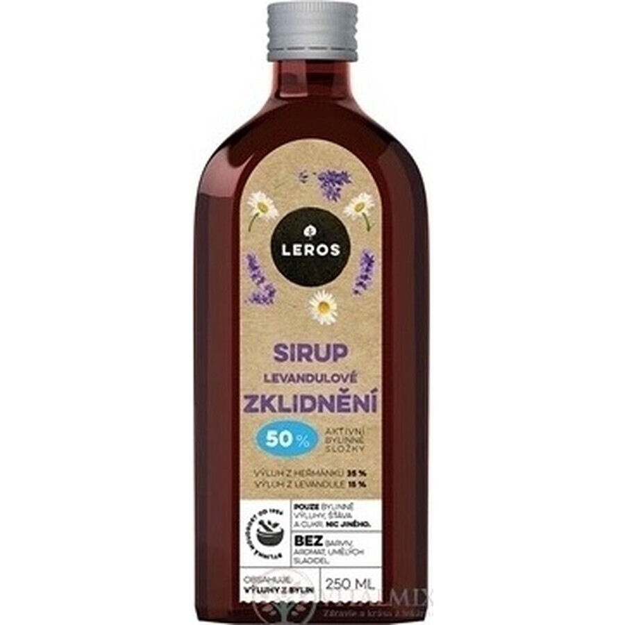 LEROS LEVANDULE SOOTHING SYRUP 1×250 ml, siroop om het lichaam te kalmeren