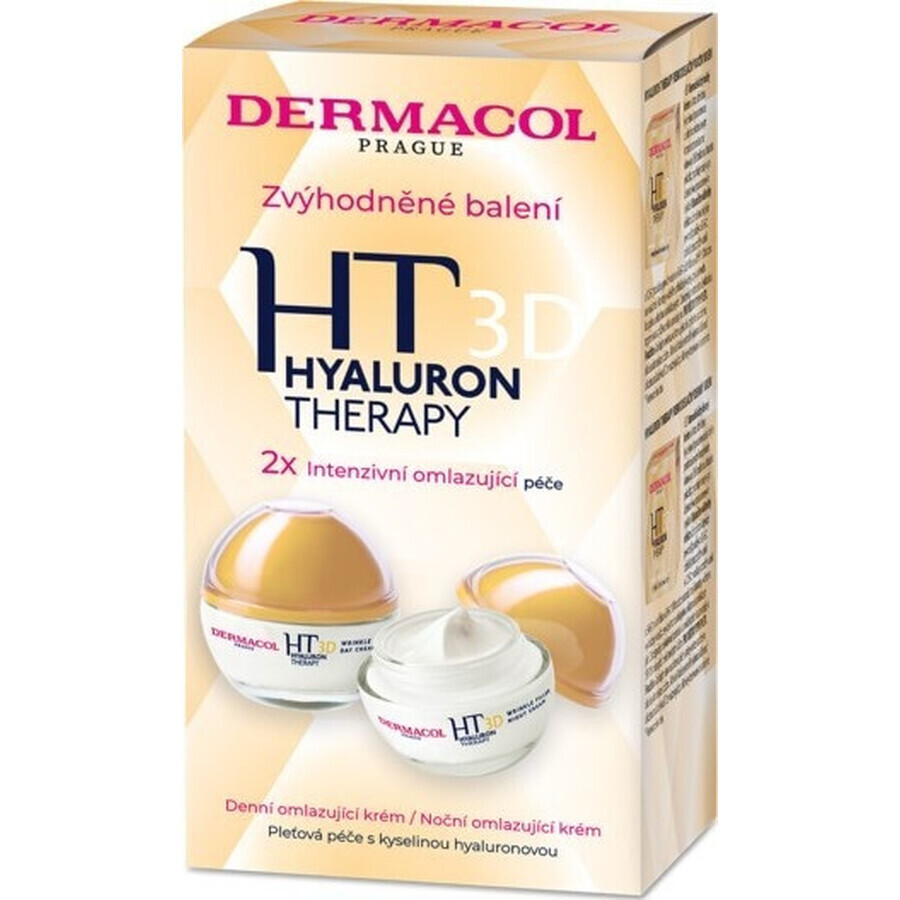 Dermacol Duopack HT3D cremă de zi + de noapte 1×100 ml, 50 ml + 50 ml