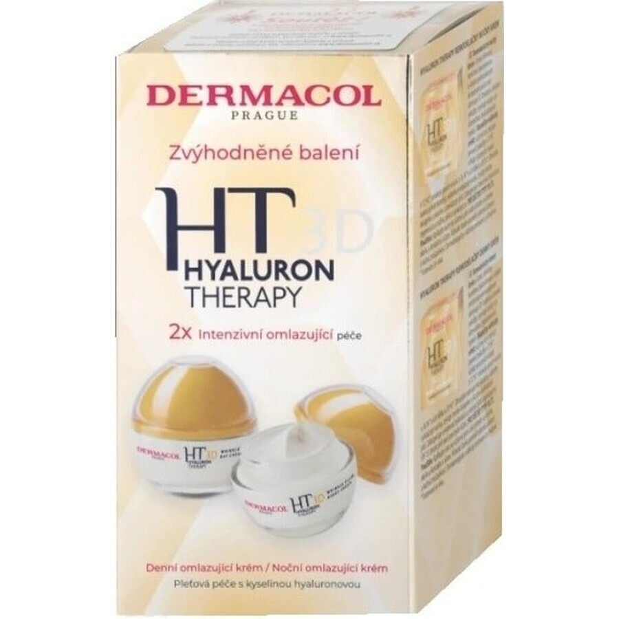 Dermacol Duopack HT3D cremă de zi + de noapte 1×100 ml, 50 ml + 50 ml