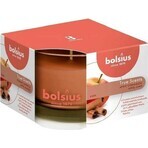 Bolsius Aromatic 2.0 Glazen Appel Cinammon, geurkaars 1×1 st, 80 x 50 mm groot