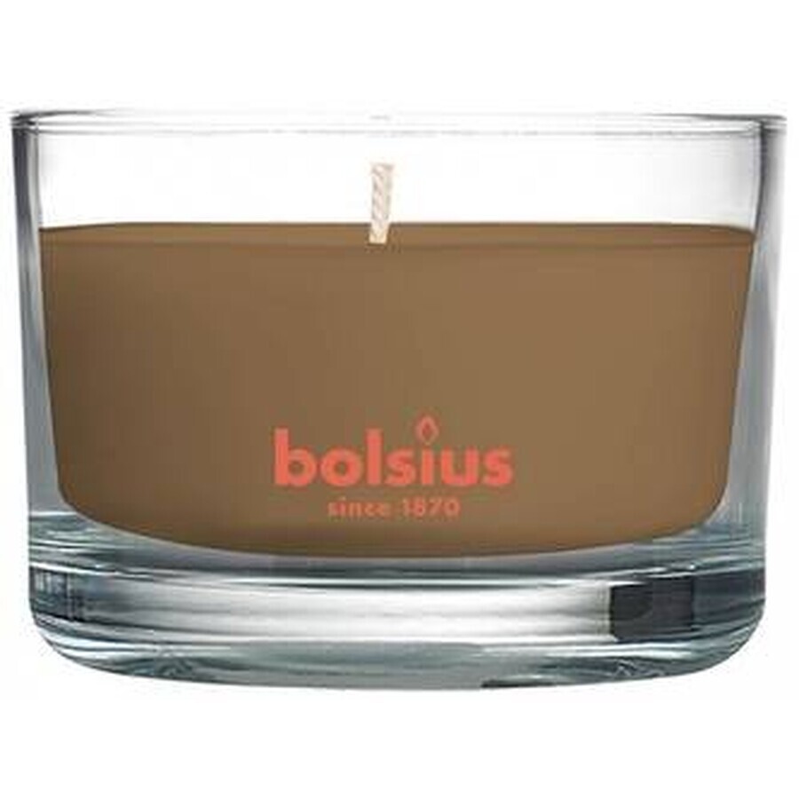 Bolsius Aromatic 2.0 Glazen Appel Cinammon, geurkaars 1×1 st, 80 x 50 mm groot