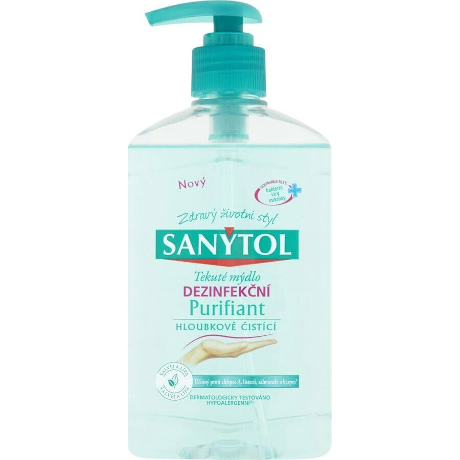 Sanytol săpun dezinfectant Purifiant 1×250 ml, săpun dezinfectant