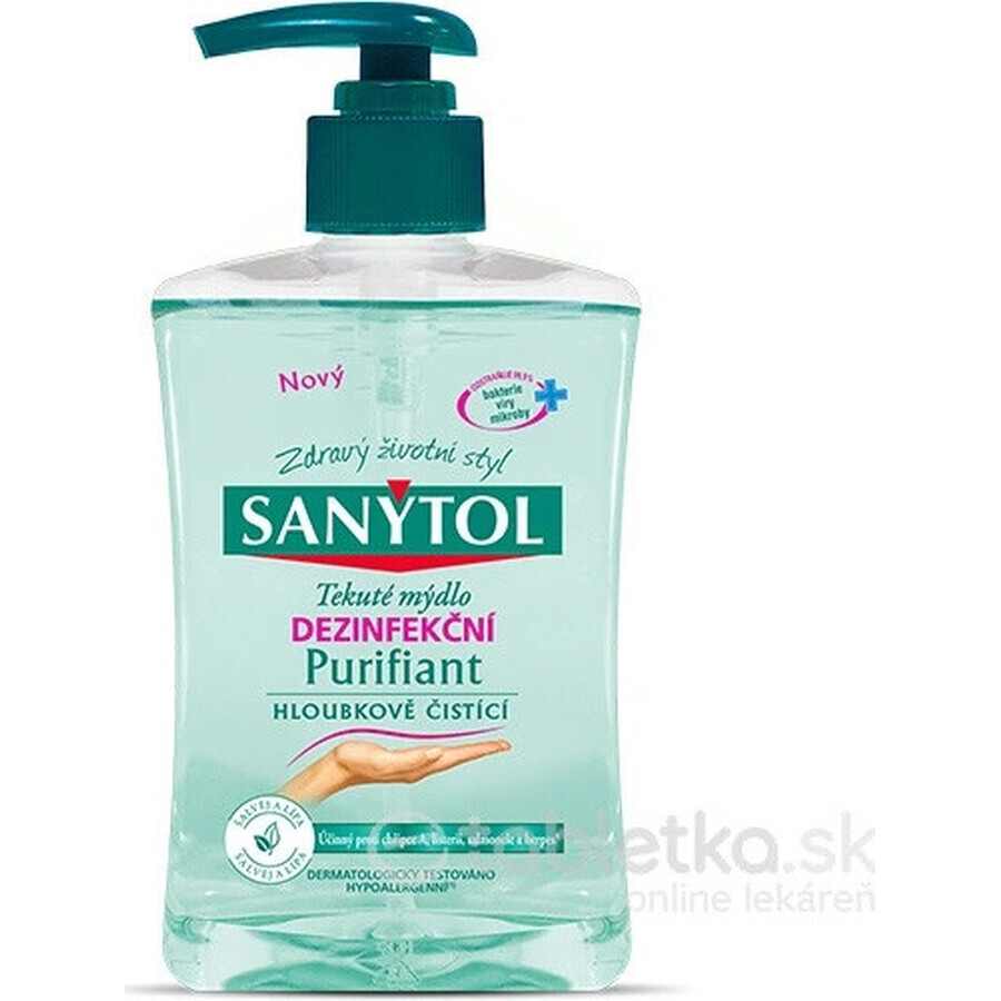 Sanytol săpun dezinfectant Purifiant 1×250 ml, săpun dezinfectant