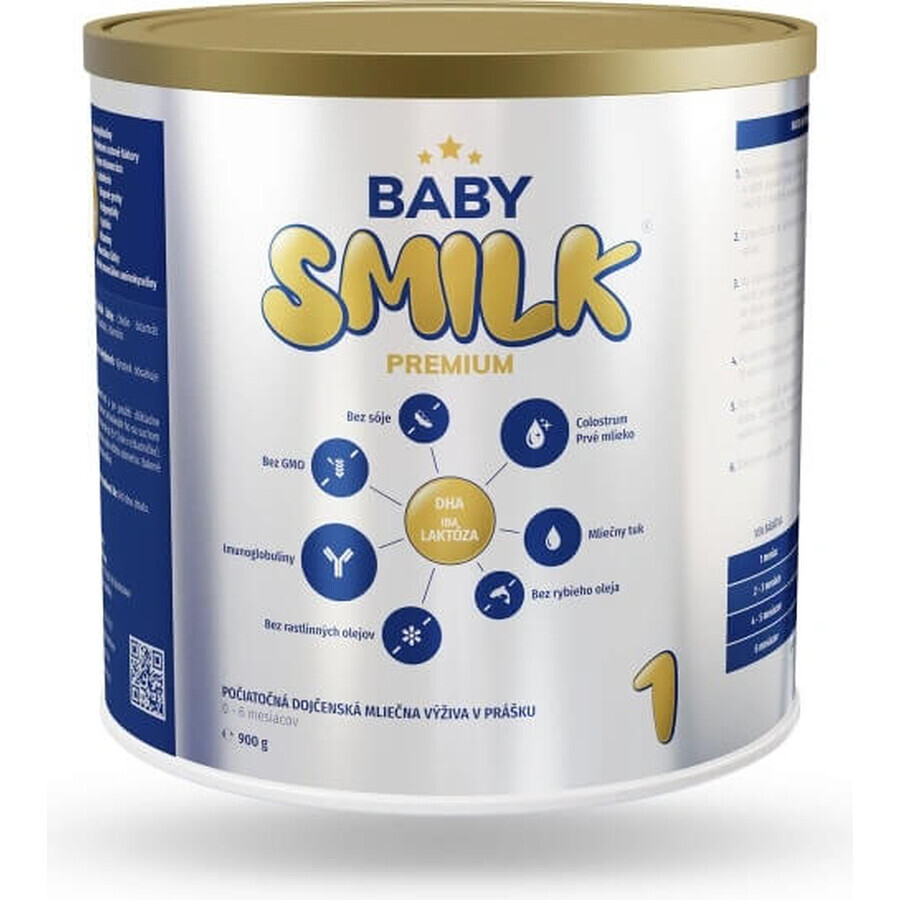 BABYSMILK PREMIUM 1 infant milk powder with colostrum (0 - 6 months) 1×900 g, infant milk from birth