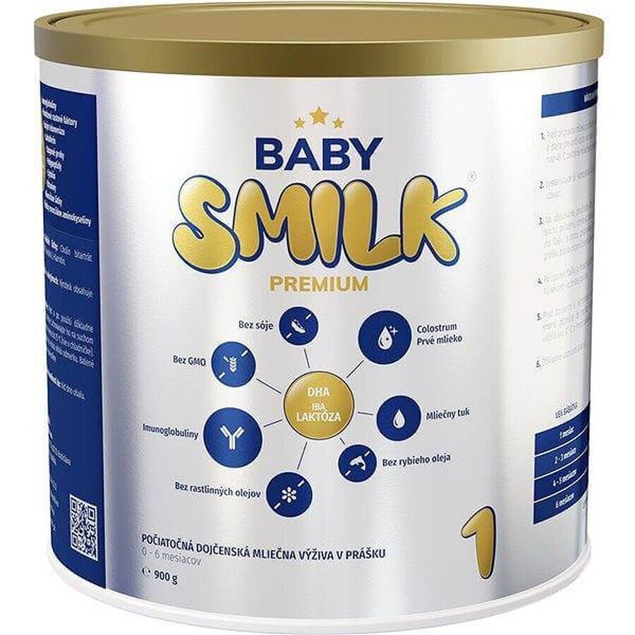 BABYSMILK PREMIUM 1 infant milk powder with colostrum (0 - 6 months) 1×900 g, infant milk from birth