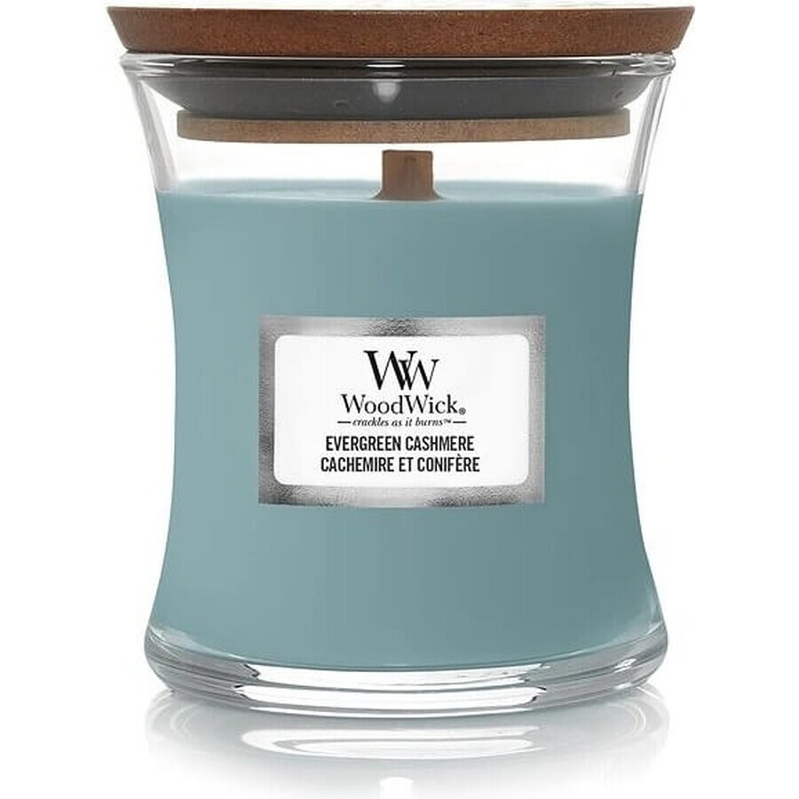 WoodWick Small Evergreen Cashmere 1×85 g, geurkaars