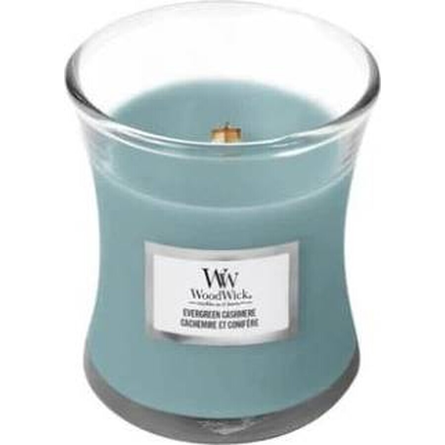 WoodWick Small Evergreen Cashmere 1×85 g, geurkaars