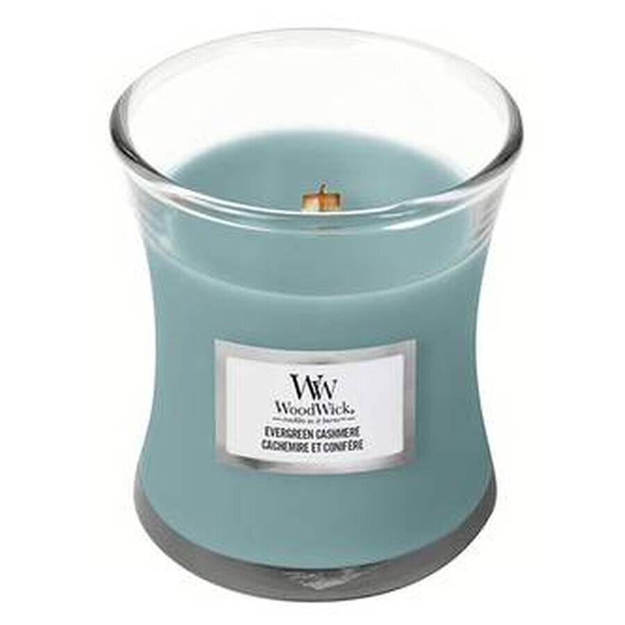 WoodWick Small Evergreen Cashmere 1×85 g, geurkaars