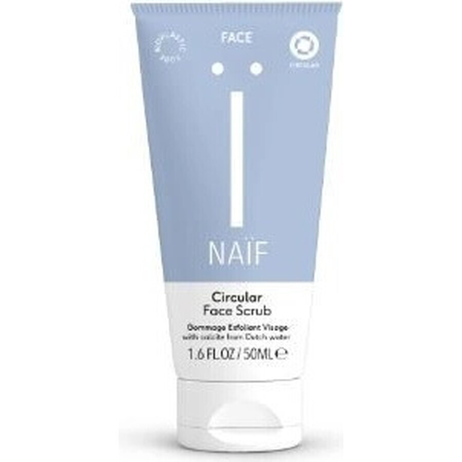 NAÏF Facial peeling with circular limestone 1×50 ml, facial peeling