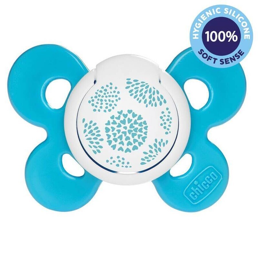 CHICCO Physio Comfort Silicone Soother Boy - Dots 1 pz, 6-16 m 1×1 pz, Boy - Dots, 6-16 m