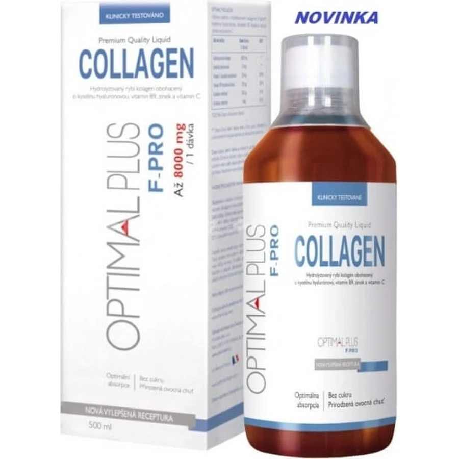 OPTIMAL PLUS F - PRO COLLAGEN 1×500 ml, colágeno líquido