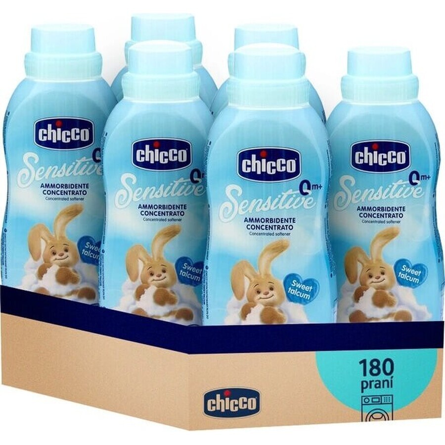 6x CHICCO CHICCO Polvere dolce balsamo concentrato per tessuti 750 ml (6x30 lavaggi) 6×750 ml, balsamo per tessuti