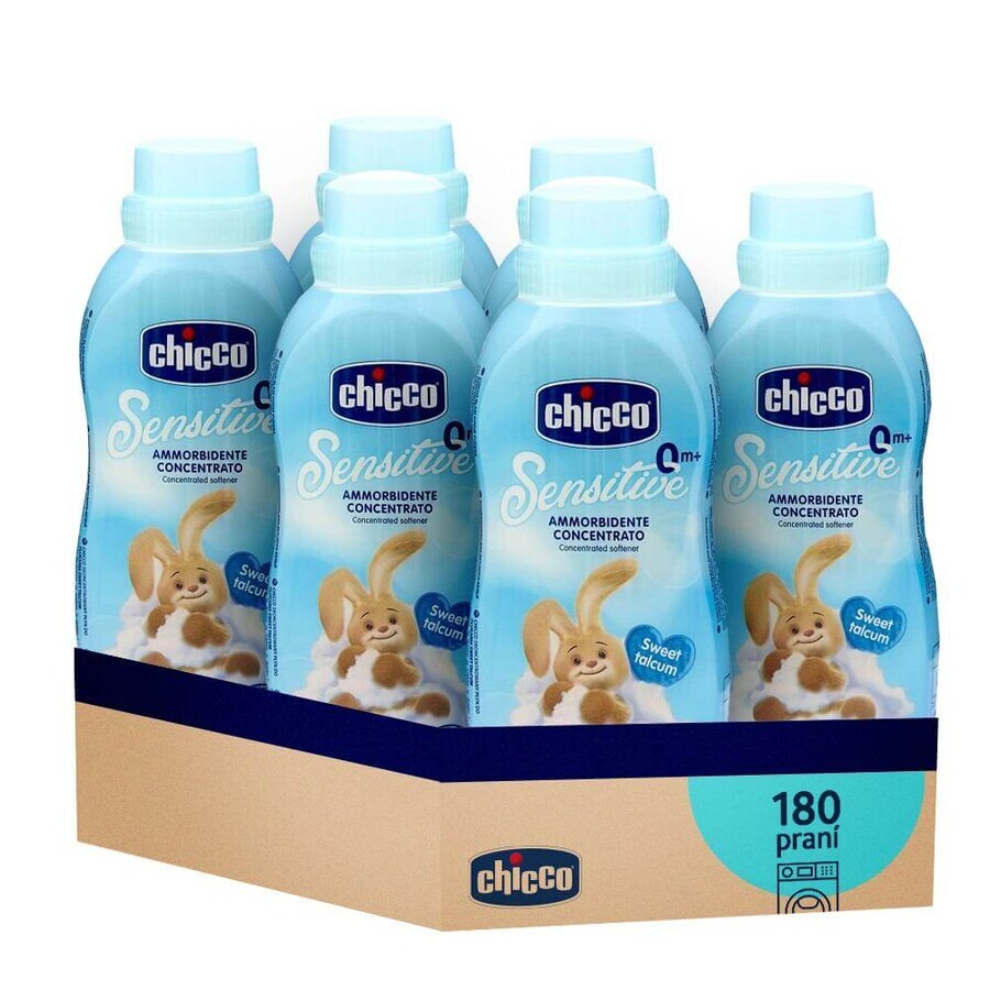 6x CHICCO CHICCO Polvere dolce balsamo concentrato per tessuti 750 ml (6x30 lavaggi) 6×750 ml, balsamo per tessuti