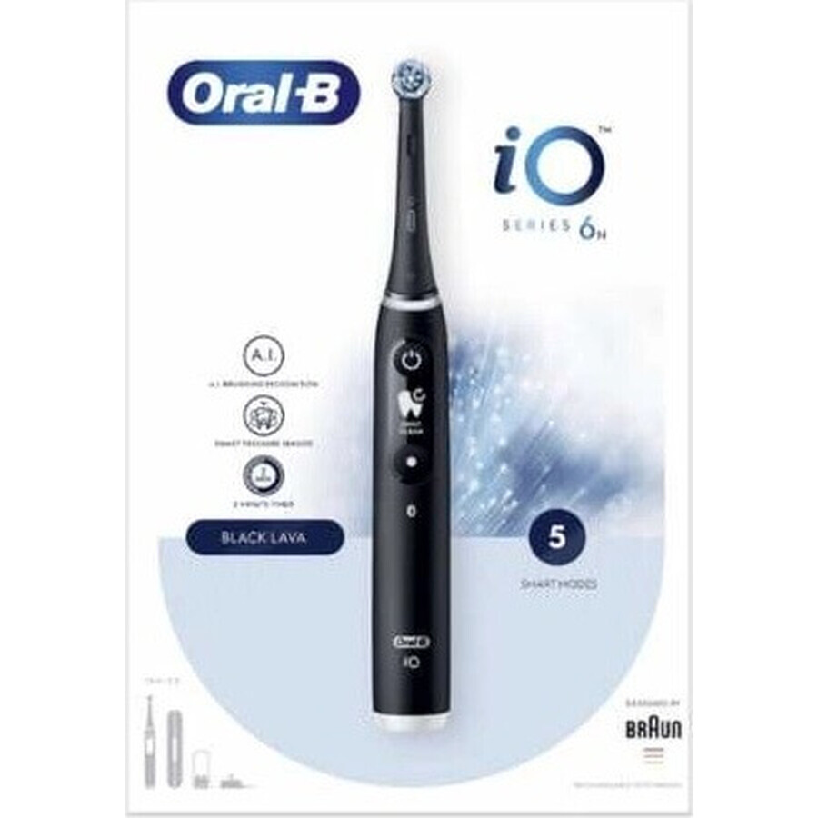 Oral B Oral B iO Series 6 Black 1×1 Electric Toothbrush, electric toothbrush